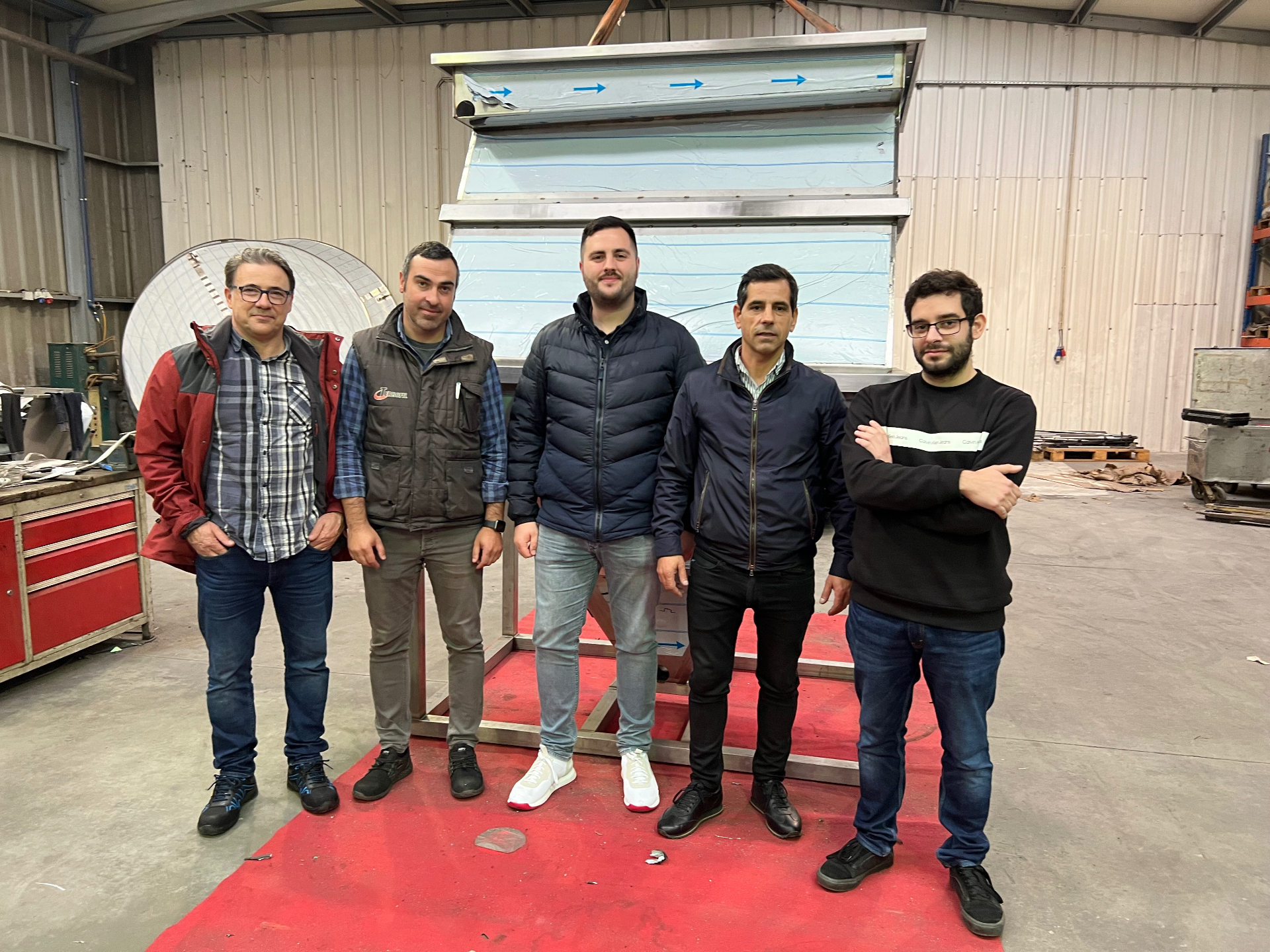 The Aquafil Solutions team inside the Vila Verde factory