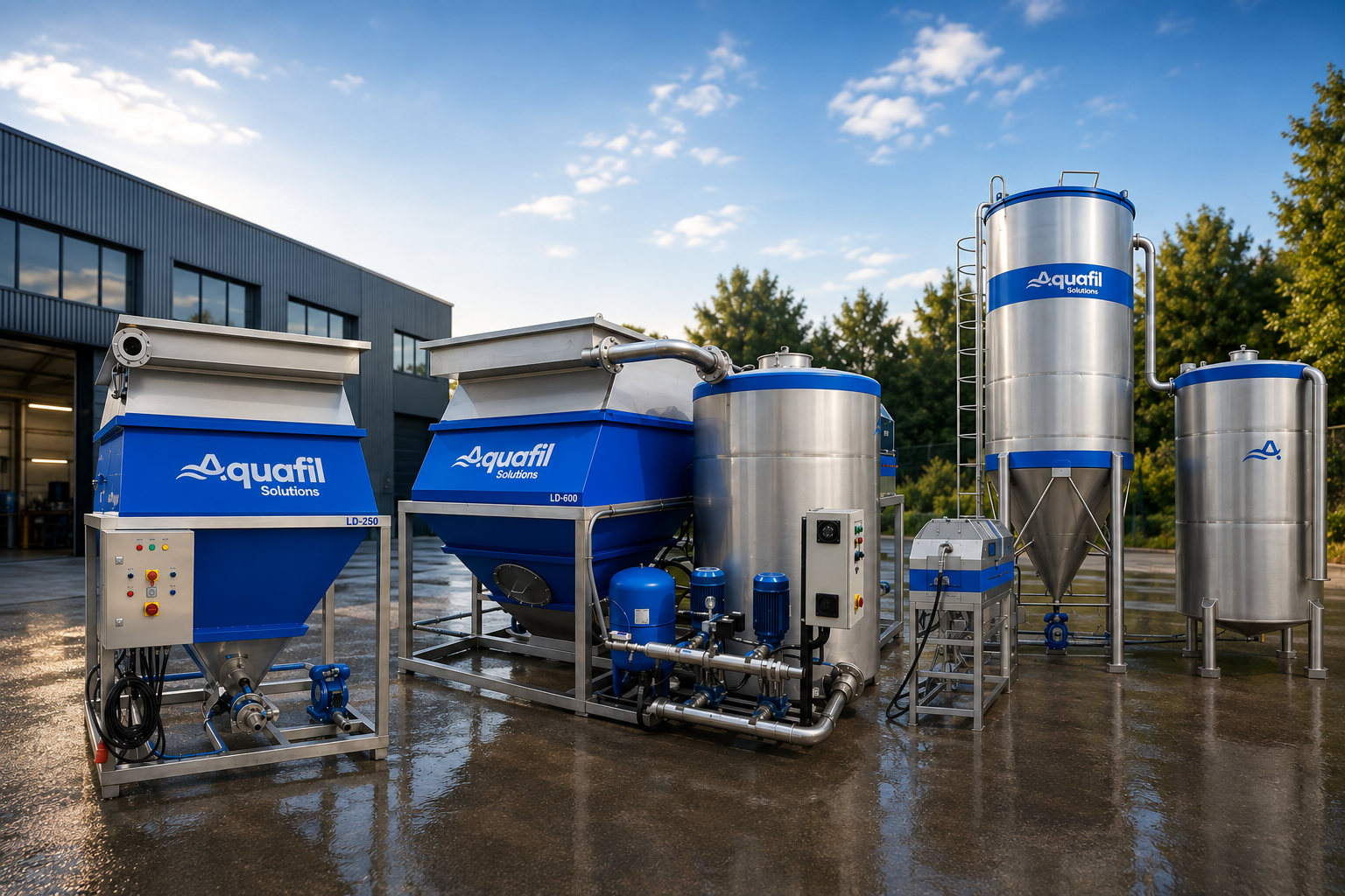 Aquafil water treatment systems lineup for different fabricator sizes