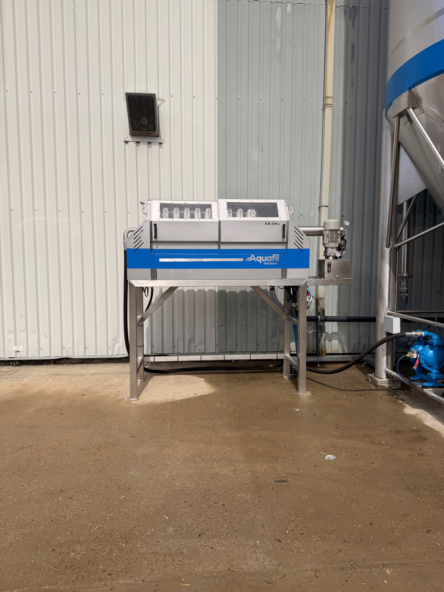 Aquafil filter press installed at Stone & Ceramic